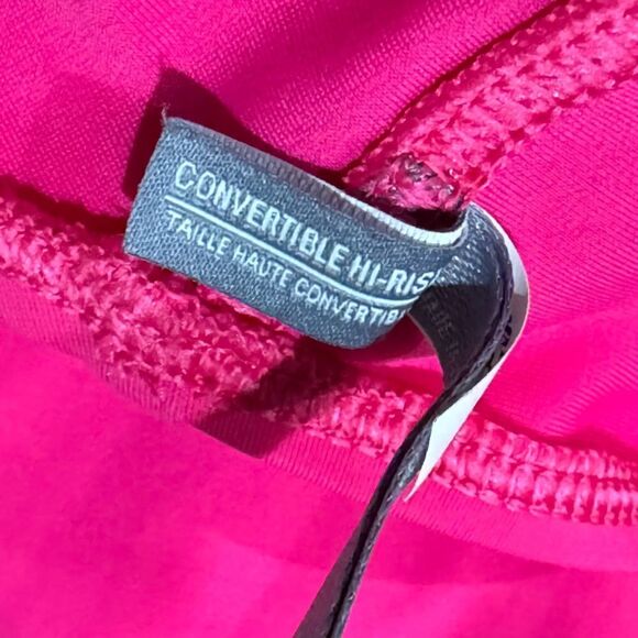 Aerie Convertible Hi Rise Pink Bikini Swimsuit Women’s Medium/34C - Picture 5 of 6
